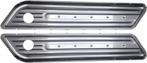 Saddlebag Hinge Cover - Dimpled - Chrome - Lutzka's Garage