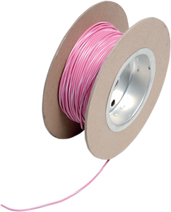 100 Wire Spool - 18 Gauge - Pink/White - Lutzka's Garage