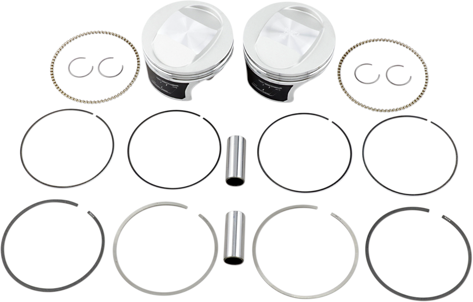 Tracker™ Series Piston Kit - 3.885" - 88 Cubic Inch Bored to 95 Cubic Inch - +0.010" - Twin Cam