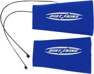 Fork Covers - 2 mm Neoprene - Blue/White - Standard - Lutzka's Garage
