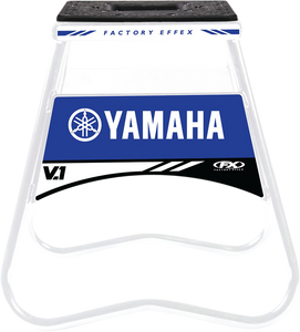 Bike Stand - V.1 - Yamaha - White/Blue - Lutzka's Garage