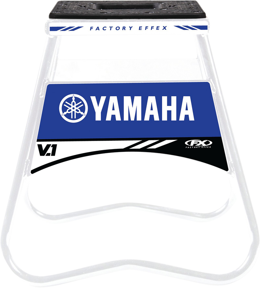 Bike Stand - V.1 - Yamaha - White/Blue - Lutzka's Garage