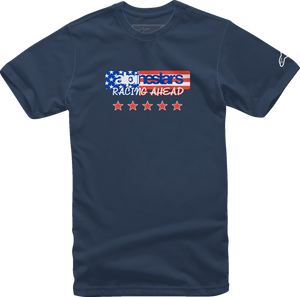 USA Again T-Shirt - Navy - Medium - Lutzka's Garage