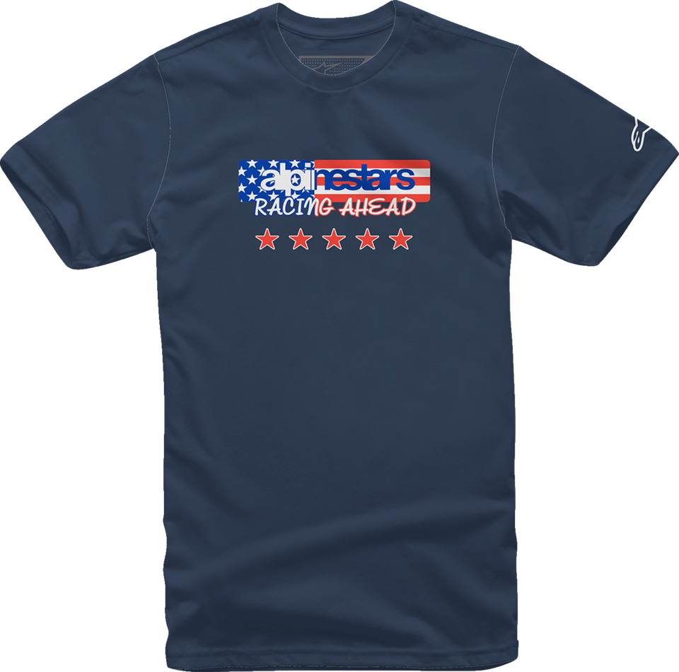 USA Again T-Shirt - Navy - Medium - Lutzka's Garage