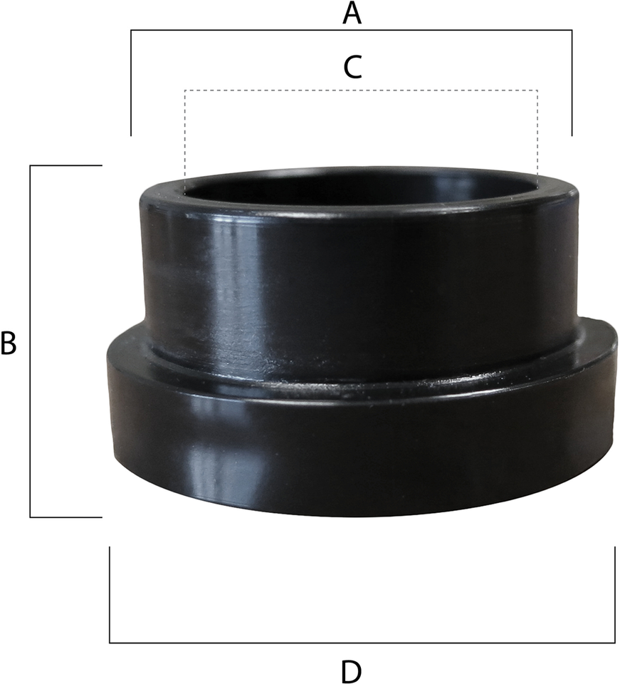 Shock Bushing - 1.015" OD x 0.675" H x 0.575" ID x 1.2" Flange OD - 2-Pack