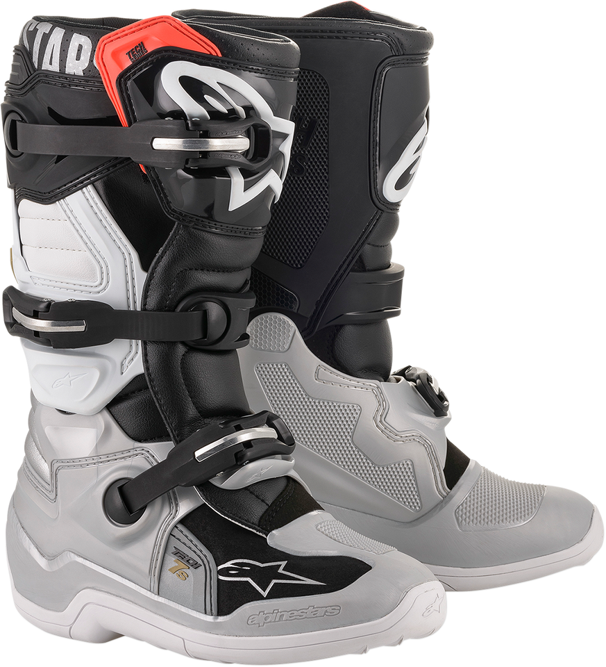 Tech 7S Boot - Black/Silver/White/Gold - US 2 - Lutzka's Garage