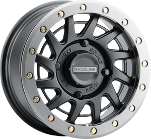 Wheel - Squad - Front/Rear - Black/with Gun Metal Gray Ring - 15x7 - 4/137 - 5+2 (+10 mm)