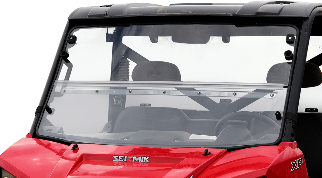 Folding Windshield - Hard Coated Polycarbonate - Ranger