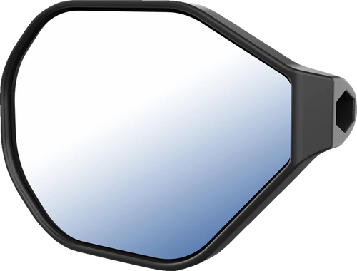 Tough-Mirror™ - Side View - Oval - Black - Left - Lutzka's Garage