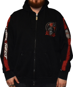 Open Throttle Zip Up Hoodie - Black - Large - Lutzka's Garage