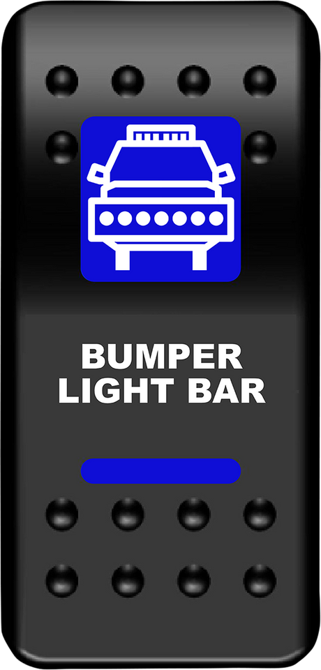 Rocker Switch - Bumper Light Bar - Blue - Lutzka's Garage