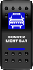 Rocker Switch - Bumper Light Bar - Blue - Lutzka's Garage