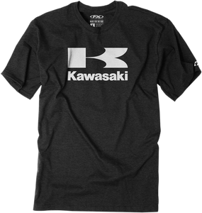 Kawasaki Flying-K T-Shirt - Heather Charcoal - Medium - Lutzka's Garage