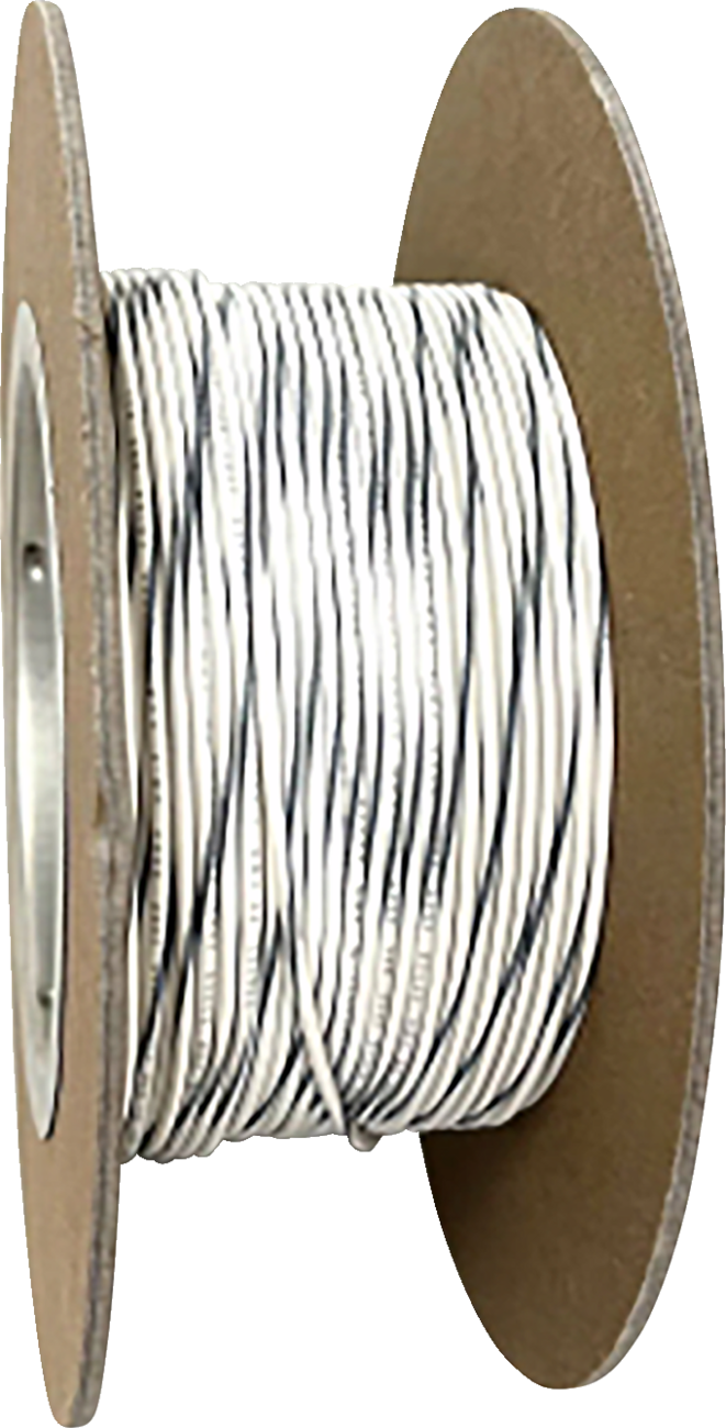 100 Wire Spool - 20 Gauge - White/Gray - Lutzka's Garage