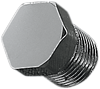 1/8" NPT Hex Plug - Chrome - Lutzka's Garage