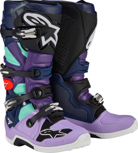 Limited Edition Imperial Tech 7 Boots - Purple/Blue/Black - US 8 - Lutzka's Garage