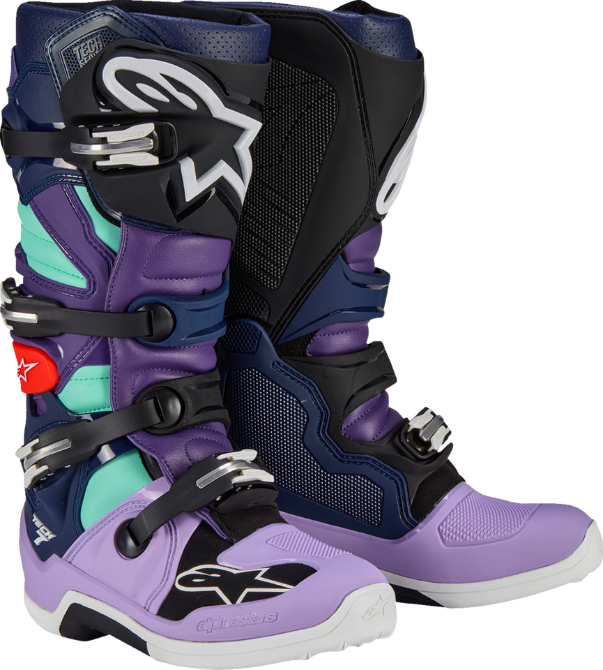 Limited Edition Imperial Tech 7 Boots - Purple/Blue/Black - US 8 - Lutzka's Garage