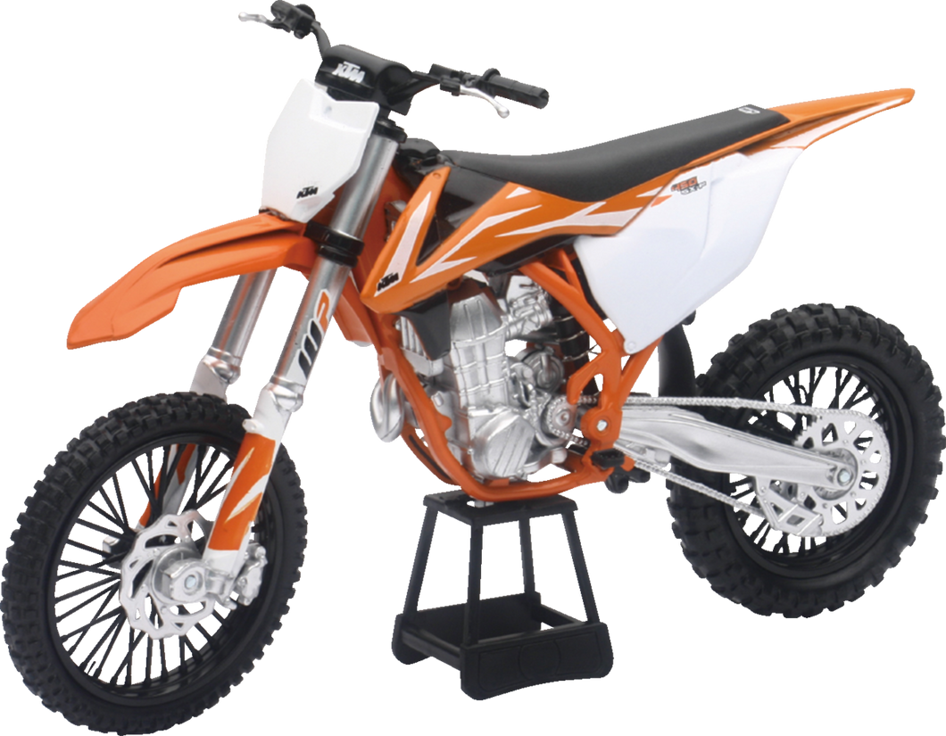 KTM 450 SX-F 2018 Dirt Bike - 1:10 Scale - Orange/Black/White - Lutzka's Garage