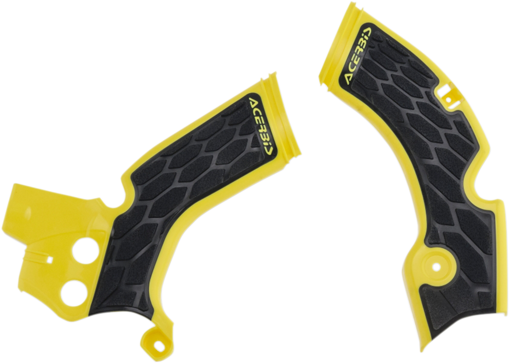 X-Grip Frame Guards - Yellow/Black - RM-Z 250 - Lutzka's Garage