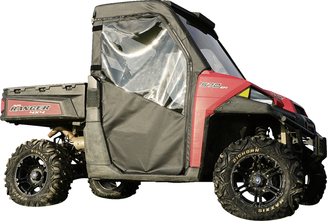 Full Doors And Rear Window - Black - Polaris Ranger - Lutzka's Garage