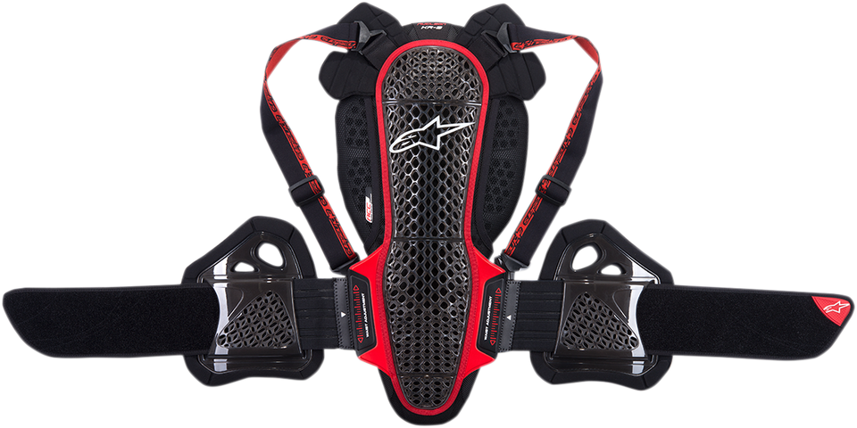 Nucleon KR-3 Back Protector - Black/Red - XS - Lutzka's Garage