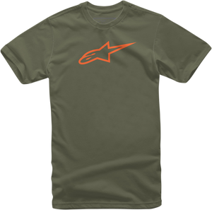 Ageless T-Shirt - Military/Orange - Large - Lutzka's Garage