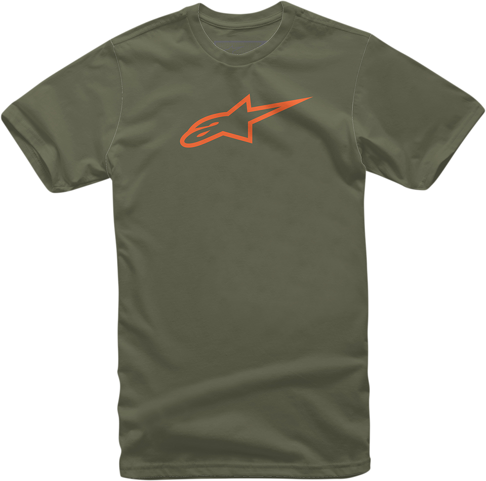 Ageless T-Shirt - Military/Orange - Large - Lutzka's Garage