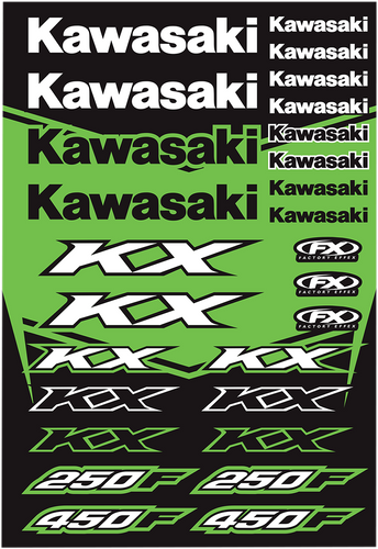 Decal Kit - Kawasaki KX