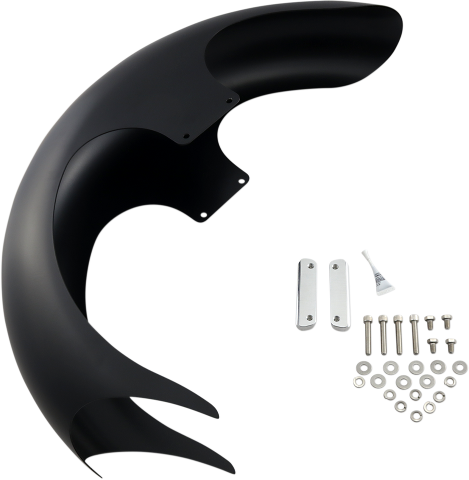 Talon Front Fender - 23" Wheel - With Satin Adapters - Touring Models