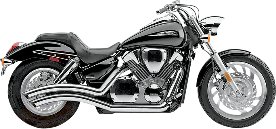 Speedster Swept Exhaust - Chrome - VTX1300C - Lutzka's Garage