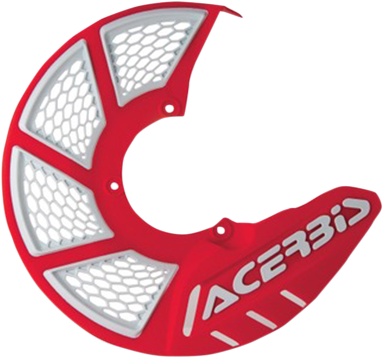 X-Brake Disc Cover - Red/White - Lutzka's Garage