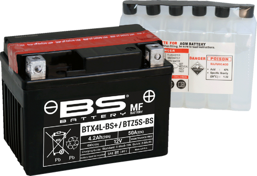 Battery - BTZ5S-BS / BTX4L-BS (YTZ / YTX)