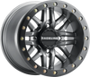 Wheel - Ryno - Beadlock - Front/Rear - Gun Metal Gray/with Black Ring - 14x7 - 4/137 - 5+2