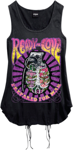 Womens Ready4Love Tank Top - Black - Small - Lutzka's Garage