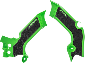 X-Grip Frame Guards - Green/Black - KX 250/450 - Lutzka's Garage