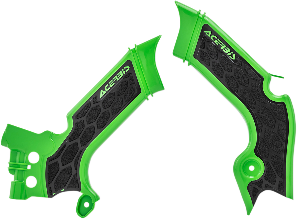 X-Grip Frame Guards - Green/Black - KX 250/450 - Lutzka's Garage