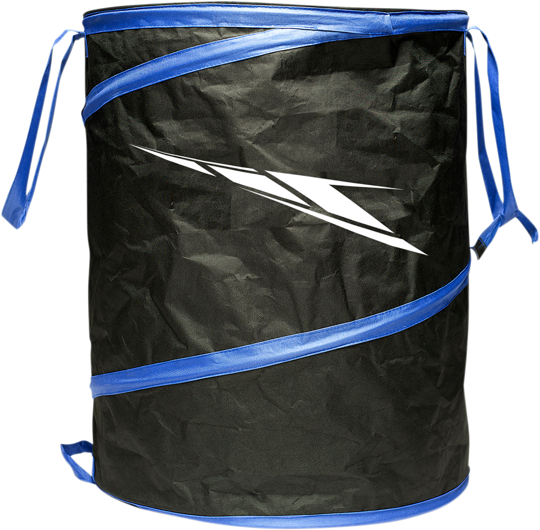 Trash Can - Black/Blue - Yamaha Strobe - Lutzka's Garage