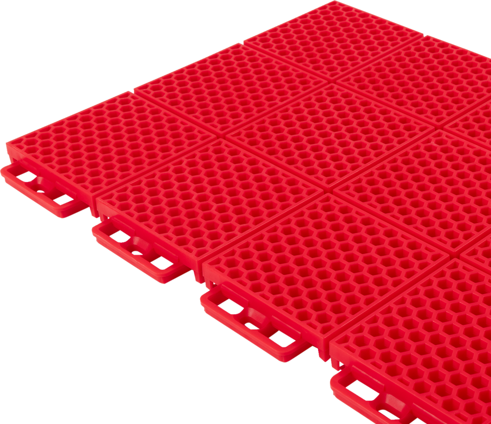 ProTech Smooth Flooring - Red - 8 pcs - Lutzka's Garage