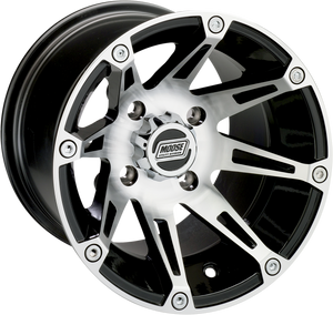 Wheel - 387X - Front - Machined Black - 14x7 - 4/110 - 4+3