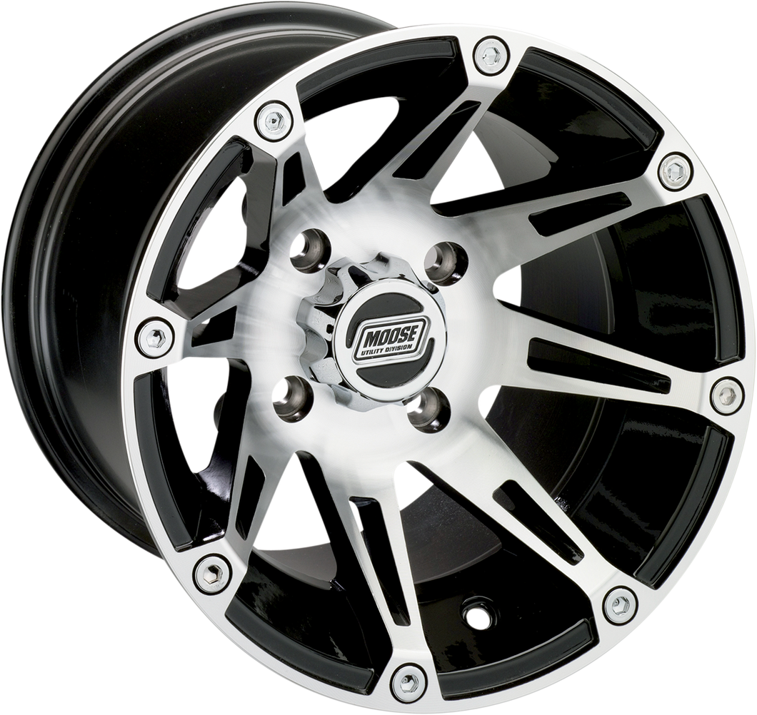 Wheel - 387X - Front - Machined Black - 14x7 - 4/110 - 4+3