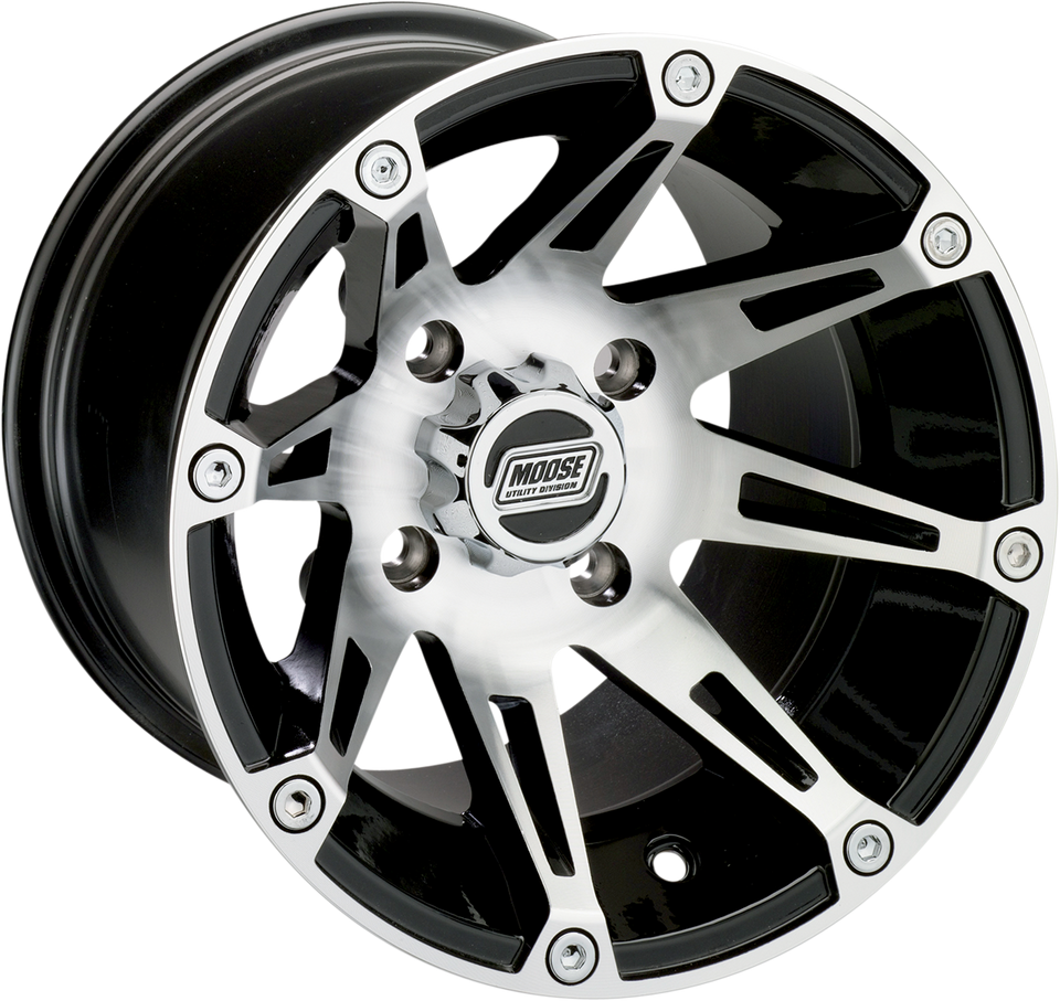 Wheel - 387X - Rear - Machined Black - 14x8 - 4/156 - 4+4