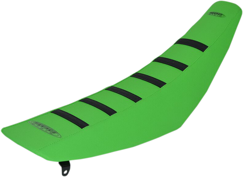 6-Ribbed Seat Cover - Black Ribs/Green Top/Green Sides