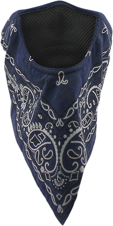 Facefit Facemask - Navy Paisley - Lutzka's Garage