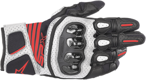 SPX AC V2 Gloves - Black/White/Fluo Red - Small - Lutzka's Garage