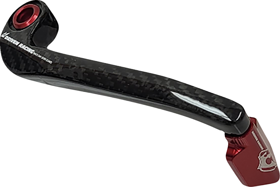 Lever Guard - Carbon Fiber - Brake - Red - Lutzka's Garage