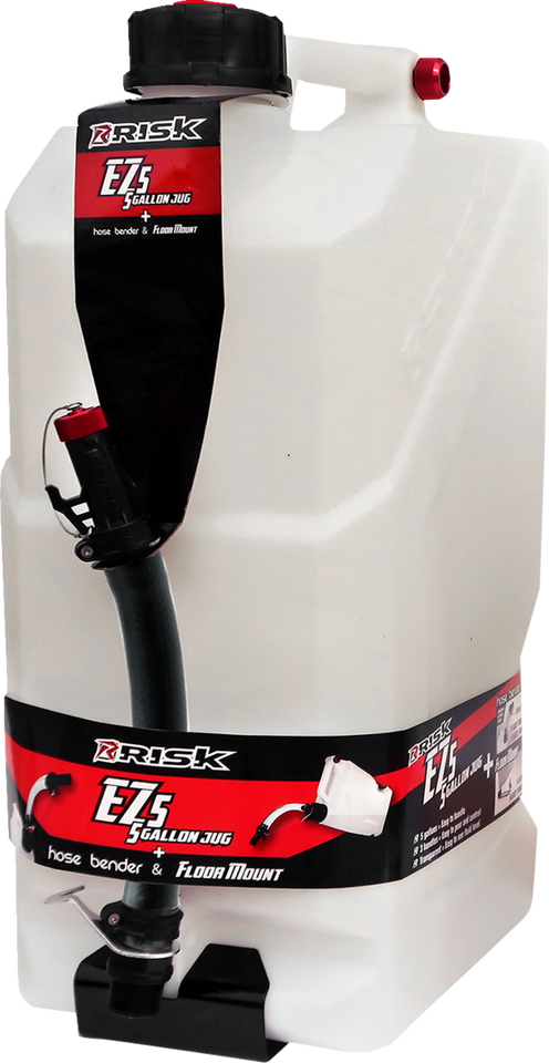 EZ Utility Jug - w/"Black Edition" Premium Hose Bender/Floor Mount - 5 gal