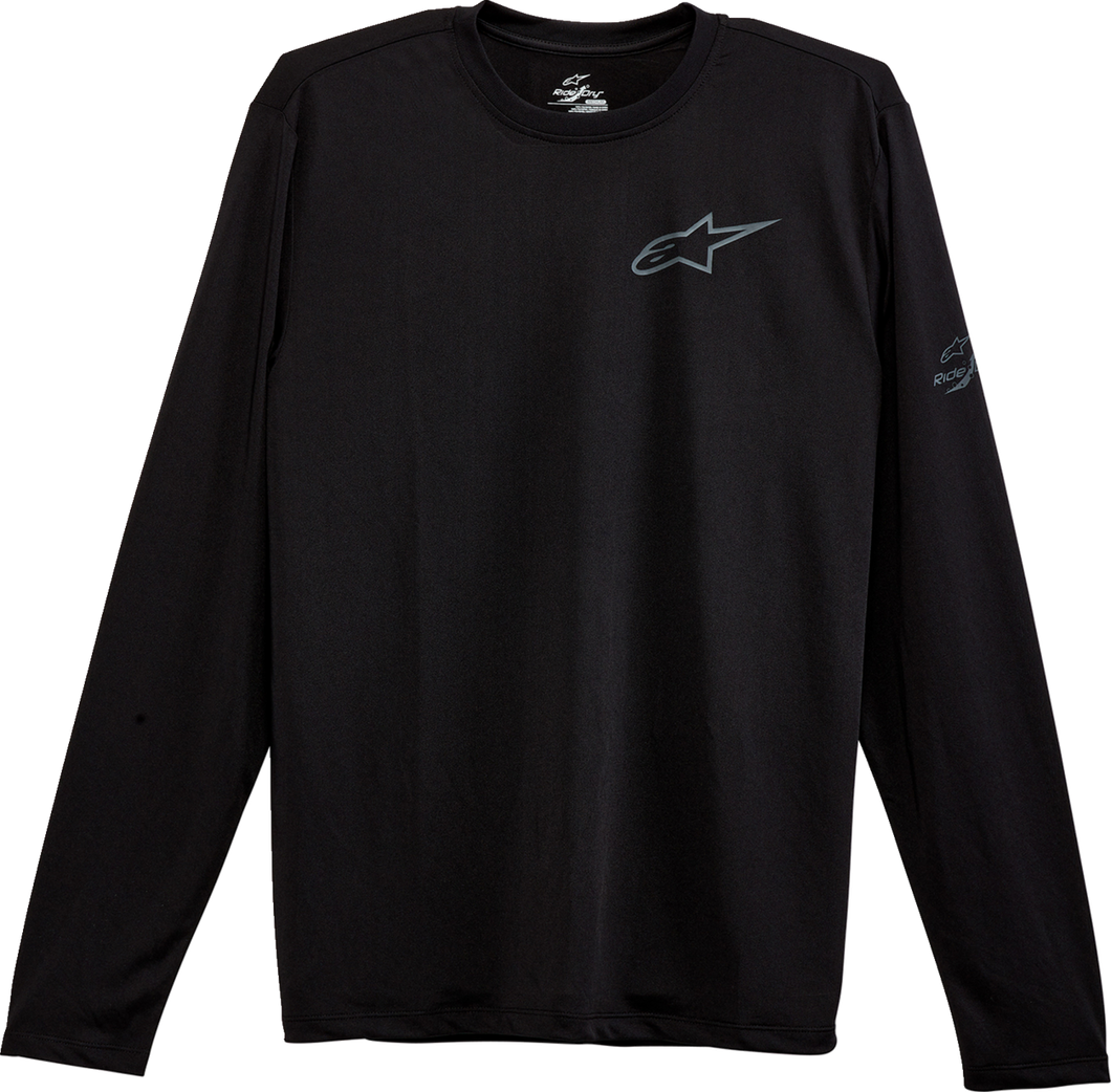 Pursue Performance Long-Sleeve T-Shirt - Black - Medium - Lutzka's Garage