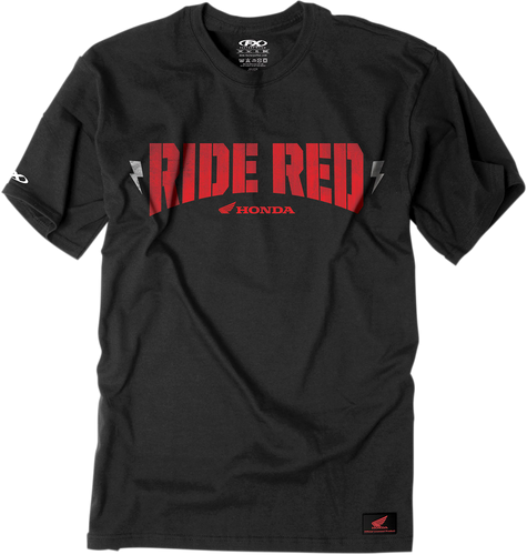 Honda Ride Bolt T-Shirt - Black - Medium - Lutzka's Garage