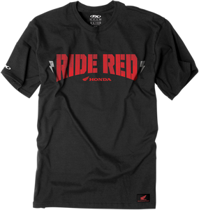 Honda Ride Bolt T-Shirt - Black - Medium - Lutzka's Garage