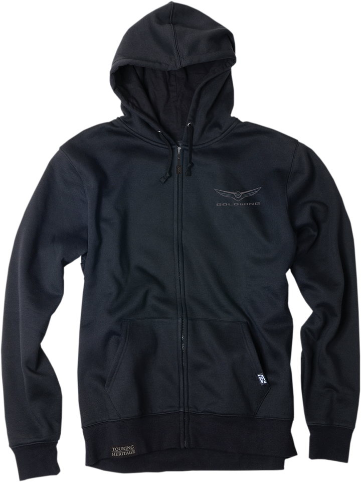 Goldwing Burst Zip Hoodie - Black - Medium - Lutzka's Garage